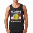 Softball Dad Like a Baseball Dad Father's Day USA Flag Men Tank Top Softball Dad Like a Baseball Dad Father's Day USA Flag Men Tank Top