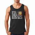 Softball Dad Like A Baseball Dad Retro US Flag Father's Day Men Tank Top