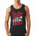 Stealing Hearts Like I Steal Bases Cute Baseball Valentine Men Tank Top