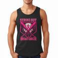 Strike Out Breast Cancer Baseball Ice Cream Drip Men Tank Top Strike Out Breast Cancer Baseball Ice Cream Drip Men Tank Top