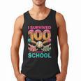 I Survived 100 Days Of School Baseball Ice Cream Drip Men Tank Top I Survived 100 Days Of School Baseball Ice Cream Drip Men Tank Top