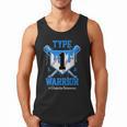 T1D Warrior Baseball Drip Diabetes Awareness Blue Ribbon Men Tank Top