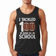 I Tackled 100 Days Of School Baseball Player Kids Teacher Men Tank Top I Tackled 100 Days Of School Baseball Player Kids Teacher Men Tank Top
