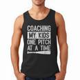 Vintage Coaching My Kids One Pitch At A Time Baseball Dad Men Tank Top