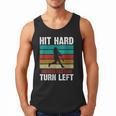 Women's Retro Hit Hard Run Fast Turn Left Baseball Lover Men Tank Top Women's Retro Hit Hard Run Fast Turn Left Baseball Lover Men Tank Top