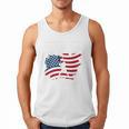 Baseball DAD American Flag Patriotic Father's Day Premium Men Tank Top