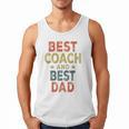 Baseball Dad For Men Vintage Best Coach And Best Dad Men Tank Top