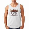 Baseball Heart Pirate Hat Crossed Swords Men Boys Kids Youth Premium Tri-Blend Men Tank Top