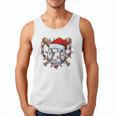 Christmas Baseball Santa Hat For Baseball Players Fans Men Tank Top