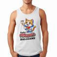 Take Meowt To The Ball Game Tee Slugger Cat Baseball Men Tank Top