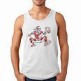 Santa Playing Baseball Catcher Merry Christmas Sport Player Men Tank Top