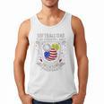 Softball Dad Like A Baseball Dad 4th Of July USA Retro Flag Premium Men Tank Top Softball Dad Like A Baseball Dad 4th Of July USA Retro Flag Premium Men Tank Top
