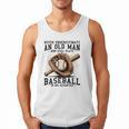 Never Underestimate Old Man Plays Baseball In His Seventies Men Tank Top Never Underestimate Old Man Plays Baseball In His Seventies Men Tank Top
