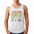 Vintage Baseball Dad Coaching My Kids One Pitch At A Time Men Tank Top