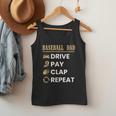 Baseball Dad Drive Pay Clap Repeat Father's Day Men Tank Top Baseball Dad Drive Pay Clap Repeat Father's Day Men Tank Top