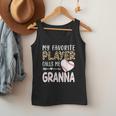 My Favorite Player Calls Me Granna Baseball Leopard Men Tank Top