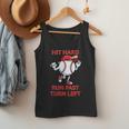 Hit Hard Run Fast Turn Left Baseball Player Men Tank Top
