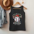 Most Likely To Play Baseball With Santa Christmas Xmas Men Tank Top
