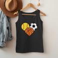 Mom Sports Heart Soccer Basketball Baseball Softball Men Tank Top Mom Sports Heart Soccer Basketball Baseball Softball Men Tank Top