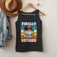 Retro Baseball Retirement Gnome Baseball Dad Finally Retired Men Tank Top