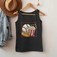 Smiling Baseball Popcorn And Hot-Dog Cartoon Apparel Men Tank Top Smiling Baseball Popcorn And Hot-Dog Cartoon Apparel Men Tank Top
