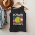 Softball Dad Like a Baseball Dad Father's Day USA Flag Men Tank Top Softball Dad Like a Baseball Dad Father's Day USA Flag Men Tank Top