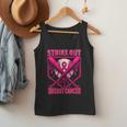 Strike Out Breast Cancer Baseball Ice Cream Drip Men Tank Top Strike Out Breast Cancer Baseball Ice Cream Drip Men Tank Top