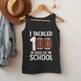 I Tackled 100 Days Of School Baseball Player Kids Teacher Men Tank Top I Tackled 100 Days Of School Baseball Player Kids Teacher Men Tank Top