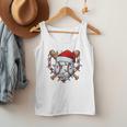 Christmas Baseball Santa Hat For Baseball Players Fans Men Tank Top