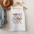Coquette Bow XOXO Baseball Lover Heart Valentine Game Day Men Tank Top