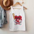 Heart Playing Baseball Valentines Day Men Tank Top