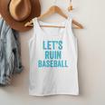 Let's Ruin Baseball Baseball Humor Sarcastic Baseball Premium Tri-Blend Men Tank Top