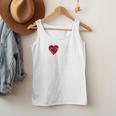 I Love Hot Baseball Dads Red Hearts Premium Men Tank Top