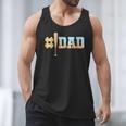1 Dad Baseball Ice Cream Drip Fathers Day Baseball Daddy Men Tank Top