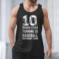 10th Birthday Rookie Of The Year Baseball Double Digit Humor Men Tank Top