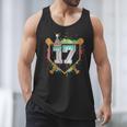 17th Birthday Baseball Drip Number 17 Year Old Birthday Boy Men Tank Top