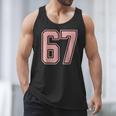 6 7 Number 67 Baseball Meme Tee For Women Men Tank Top