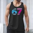 67 Crayon Cool Baseball Crayon 6 7 67 Men Tank Top