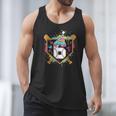 6th Birthday Baseball Drip Number 6 Year Old Birthday Boy Men Tank Top