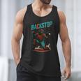 Backstop Catcher Baseball Graphic Men Tank Top