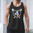 Baseball 4 Year Old Ice Cream Drip 4th Birthday Boy Number 4 Men Tank Top Baseball 4 Year Old Ice Cream Drip 4th Birthday Boy Number 4 Men Tank Top