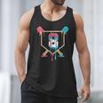 Baseball 8 Year Old Ice Cream Drip 8th Birthday Boys Player Men Tank Top