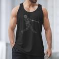 Baseball Batter Line Abstract Geometry Team Player Family Men Tank Top