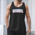 Baseball Bubble Letter Men Tank Top Baseball Bubble Letter Men Tank Top
