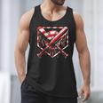 Baseball Candy Cane Christmas Baseball Ice Cream Drip Boys Men Tank Top
