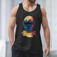 Baseball Catcher Mask Ice Cream Dripping Baseball Fan Boys Men Tank Top Baseball Catcher Mask Ice Cream Dripping Baseball Fan Boys Men Tank Top