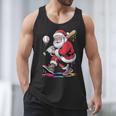 Baseball Christmas Santa Claus Batter Baseball Drip Men Tank Top