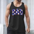 Baseball Dad Bold Varsity Style Letters Sport Themed Men Tank Top