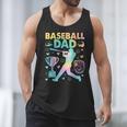 Baseball Dad Cool Fathers Day Coach Player Daddy Papa Men Men Tank Top