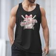 Baseball Dad With Coquette Cute Bow Sport Season Men Tank Top